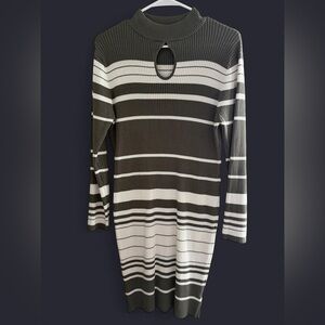 Striped Long Sleeve Dress